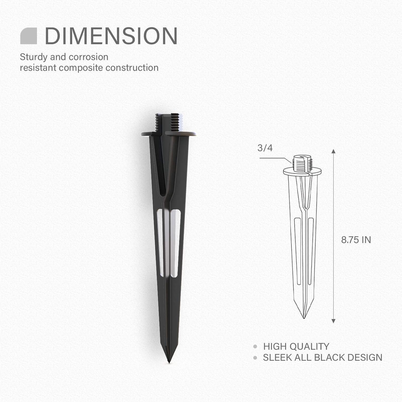 Amazon.com: Metal Spike Stake Replacement 3/4-14 NPSM Male